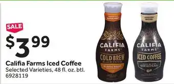 Stop&Shop Califia Farms Iced Coffee offer