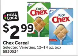 Stop&Shop Chex Cereal offer