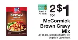 The Fresh Grocer Brown Gravy Mix offer