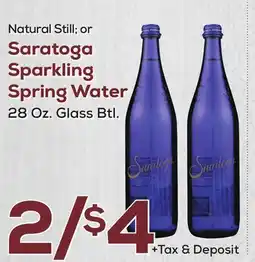 DeCicco & Sons Saratoga Sparkling Spring Water offer