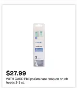 CVS Philips Sonicare snap on brush heads 2-3 ct offer