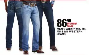 Blain's Farm & Fleet MEN'S ARIAT M2, M4, M5 & M7 WESTERN JEANS offer