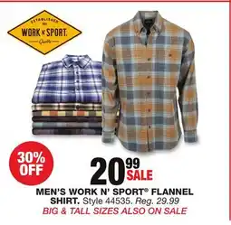 Blain's Farm & Fleet Men's Work N' Sport Flannel Shirt offer