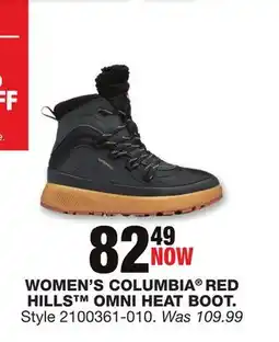 Blain's Farm & Fleet WOMEN'S COLUMBIA RED HILLS OMNI HEAT BOOT offer