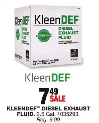 Blain's Farm & Fleet KLEENDEF DIESEL EXHAUST FLUID offer