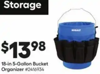 18-In 5-Gallon Bucket Organizer