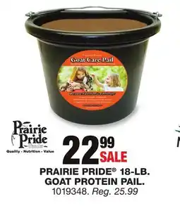 Blain's Farm & Fleet PRAIRIE PRIDE 18-LB. GOAT PROTEIN PAIL offer