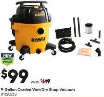 Lowe's 9-Gallon Corded Wet/Dry Shop Vacuum offer