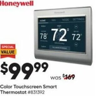 Lowe's Color Touchscreen Smart Thermostat offer
