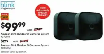 Lowe's Amazon Blink Outdoor 2-Cameras System offer