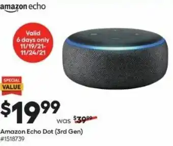 Lowe's Amazon Echo Dot (3rd Gen) offer