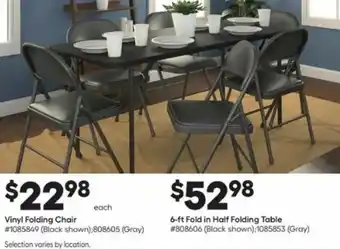 Lowe's Vinyl Folding Chair offer