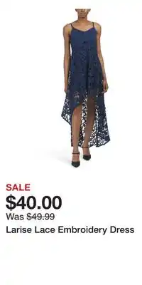 TJ Maxx Larise Lace Embroidery Dress offer