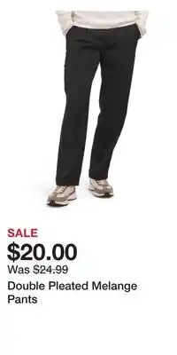 TJ Maxx Double Pleated Melange Pants offer