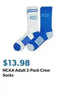 Sam's Club NCAA Adult 2-Pack Crew Socks offer