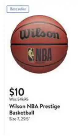 Walmart Wilson NBA Prestige Basketball offer