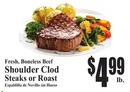 Baja Ranch Fresh, Boneless Beef Shoulder Clod Steaks or Roast offer