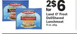 ACME Land O' Frost DeliShaved Lunchmeat offer