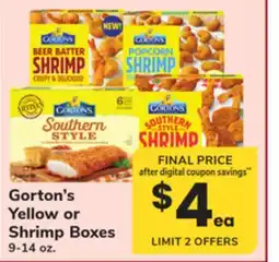 ACME Gorton's Yellow or Shrimp Boxes offer