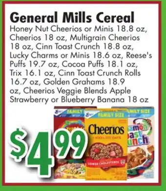 Ideal Food Basket General Mills Cereal offer