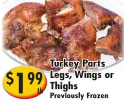 Ideal Food Basket Turkey Parts Legs, Wings or Legs, Wings or Thighs offer