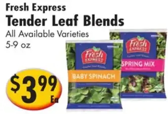 Ideal Food Basket Fresh Express Tender Leaf Blends offer