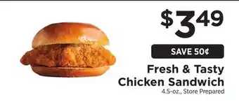 ShopRite Fresh & Tasty Chicken Sandwich offer