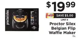 ShopRite Belgian Flip Waffle Maker offer