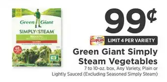 ShopRite Green Giant Simply Steam Vegetables offer