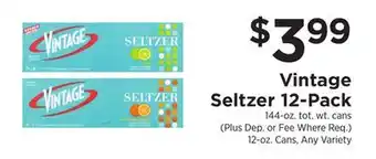 ShopRite Seltzer 12-Pack offer