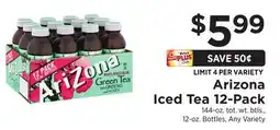 ShopRite Iced Tea 12-Pack offer