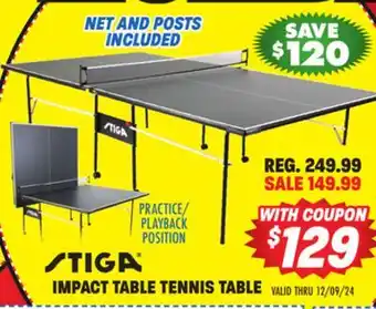 Big 5 Stiga Impact Indoor Table Tennis Table offer