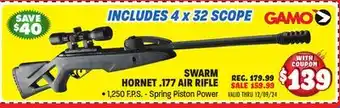 Big 5 Gamo Swarm Hornet .177 Air Rifle offer