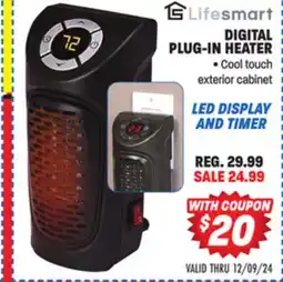 Big 5 Lifesmart Digital Plug-In Heater offer