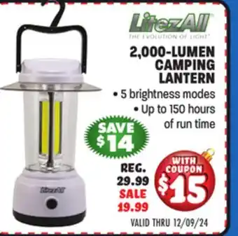 Big 5 LitezAll 2000 Lumen Camping Lantern offer