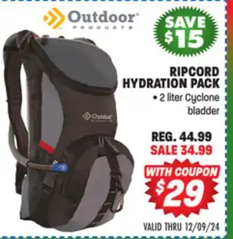 Big 5 Outdoor Products Ripcord Hydration Pack offer