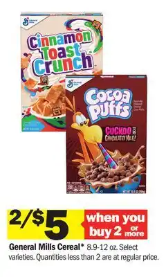 Meijer General Mills Cereal offer