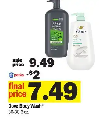 Meijer Dove Body Wash offer