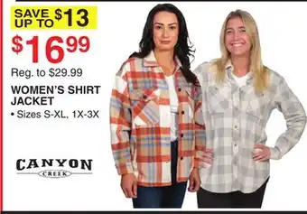 Dunham's Sports CANYON WOMEN'S SHIRT JACKET offer