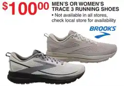 Dunham's Sports BROOKS MEN'S OR WOMEN'S TRACE 3 RUNNING SHOES offer