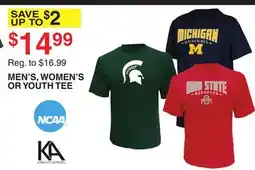 Dunham's Sports NCAA MEN'S, WOMEN'S OR YOUTH TEE offer