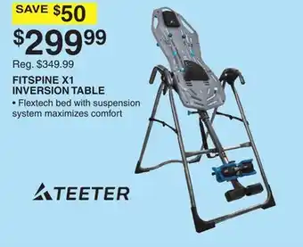 Dunham's Sports TEETER FITSPINE X1 INVERSION TABLE offer