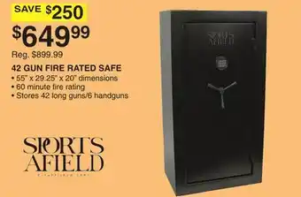 Dunham's Sports SPORTS AFIELD 42 GUN FIRE RATED SAFE offer