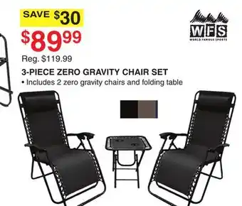 Dunham's Sports WFS 3-PIECE ZERO GRAVITY CHAIR SET offer