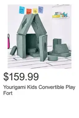 Costco Yourigami Kids Convertible Play Fort offer