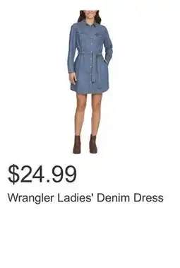 Costco Wrangler Ladies' Denim Dress offer