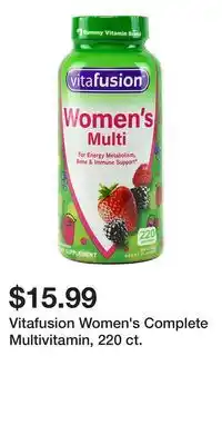 BJ’s Vitafusion Women's Complete Multivitamin, 220 ct offer