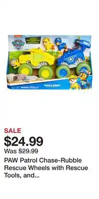 BJ’s PAW Patrol Chase-Rubble Rescue Wheels with Rescue Tools, and Collectible Action Figures offer