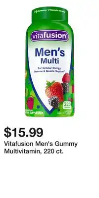 BJ’s Vitafusion Men's Gummy Multivitamin, 220 ct offer