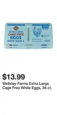 BJ’s Wellsley Farms Extra Large Cage Free White Eggs, 36 ct offer